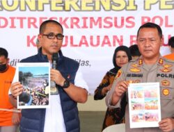 Ditreskrimsus Polda Kepri Berhasil Amankan 2 Tersangka Kasus Tindak Pidana Tambang Pasir Ilegal