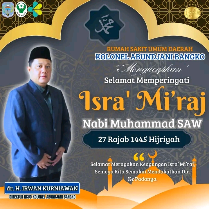 RSUD KOLONEL ABUNDJANI BANGKO Peringati Isra Mi’raj Nabi Muhammad S.A.W. tahun 1445H – 2024M.