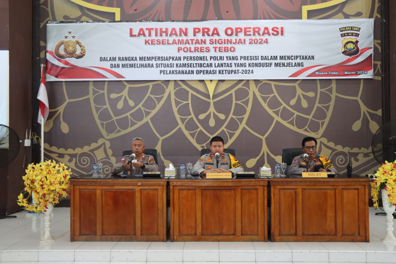 Polres Tebo Gelar Latihan Pra Operasi Keselamatan Siginjai 2024