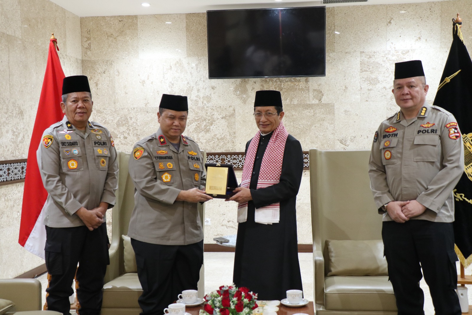 Ditemui Tim Ops NCS Polri, KH Nasaruddin Umar: Masjid Istiqlal Jadi Jembatan Pemersatu Bangsa 