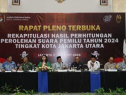 Kapolres Metro Jakut Hadiri Rapat Pleno Terbuka Rekapitulasi Hasil Penghitungan Perolehan Suara Pemilu 2024 Tingkat Kota Jakarta Utara di Hotel Mercure Ancol