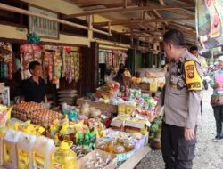 Kapolres Merangin Sidak ke Pasar Cek Ketersediaan Bahan Pokok Menjelang Bulan Suci Ramadhan.