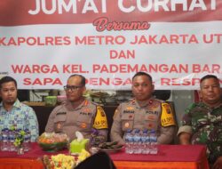 Jumat Curhat Dengan Warga Pademangan Barat, Kapolres Metro Jakut Imbau Warga Jaga Kamtibmas Di Bulan Ramadhan