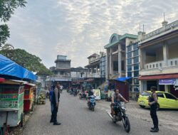 Upayakan Kondisi nyaman & tentram, Polres Sarolangun Siagaan Personil di Lokasi Keramaian Masyarakat 