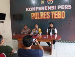 Kapolres Tebo Akbp I Wayan Arta Ariawan S. H. S. Ik. MH . pimpin Release Terkait Dugaan Kekerasan Terhadap Anak Di Pondok Pesanren