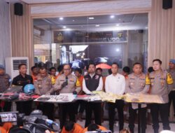 Polres Metro Jakarta Utara Adakan Press Release Kegiatan Sat Resnarkoba Polres Metro Jakut, Dalam Penegakan Hukum Peredaran Narkoba