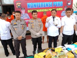 Kepolisian daerah Jambi  Kembali Membongkar Peredaran  Narkotika Di bulan Suci Ramadan