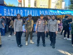 Polwan Polres Metro Jakarta Pusat melaksanakan Patroli Menjelang Berbuka Puasa