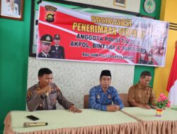 Bagian SDM Polres Sarolangun Mulai Sosialisasi Penerimaan Polri Tahun 2024 ke Sekolah Sekolah 