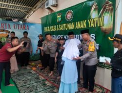 Polsek Pademangan adakan Buka Puasa Bersama dan Berikan Santunan Kepada Anak Yatim