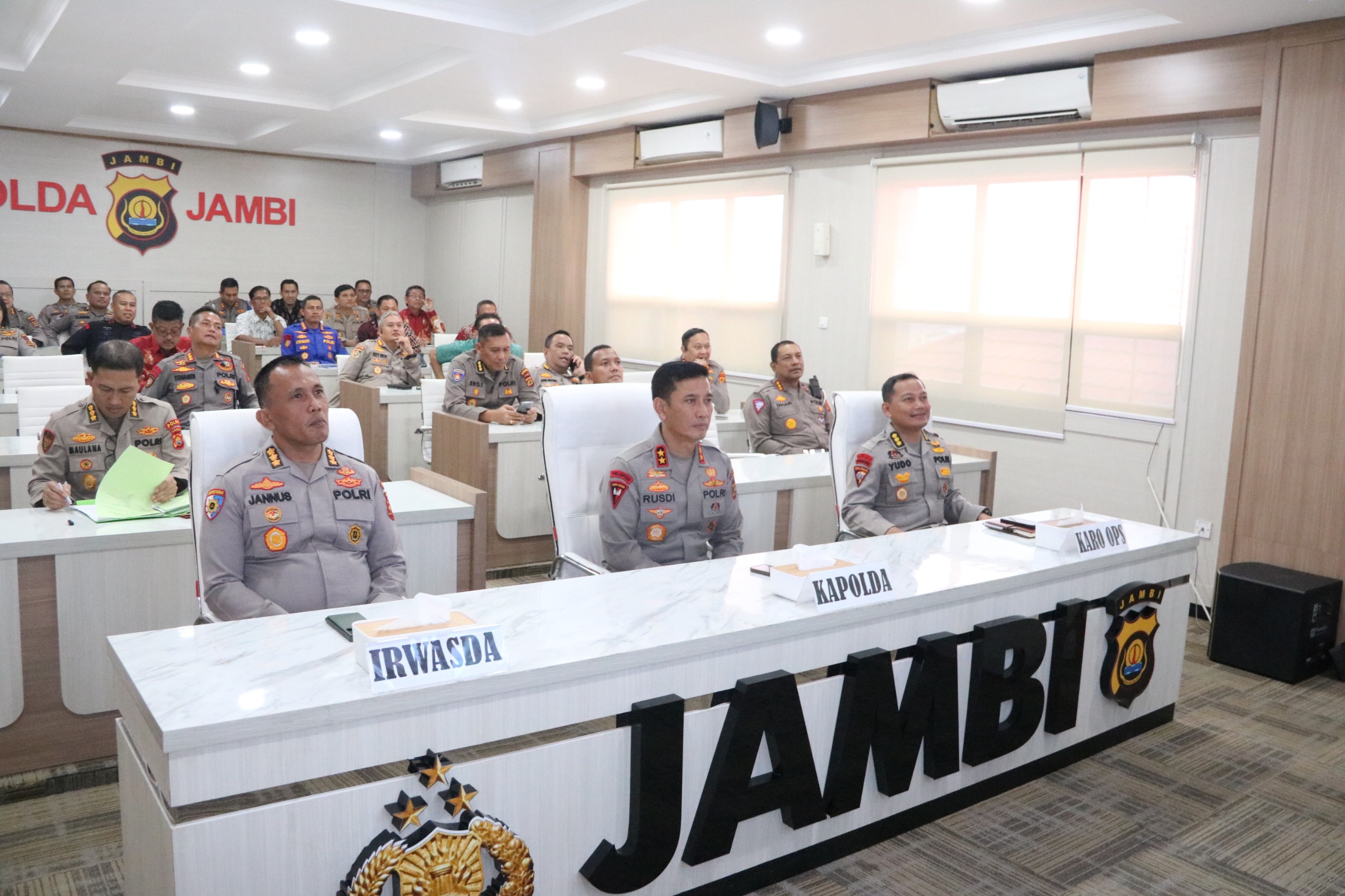 Irjen Pol. Rusdi Hartono mengikuti pelaksanaan pembukaan Rapat Kerja Teknis (Rakernis) Gabungan Divisi Polri T.A 2024