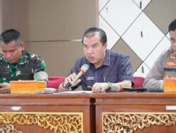 Bupati Merangin bersama Kodim 0420/Sarko dan Polres Merangin Gelar Rapat Persiapan kedatangan Presiden RI