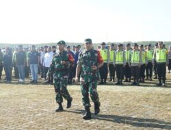 Komandan Korem 042/Gapu  Memimpin Apel  Pasukan Pam VVIP Kunjungan Presiden  Di  Provinsi Jambi