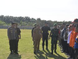 Apel GELAR PASUKAN dalam rangka Pengamanan VVIP Kunjungan Kerja Presiden Republik Indonesia Ir. H. Joko Widodo di wilayah Provinsi Jambi