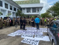 Polres Sarolangun Kerahkan Personil Pengamanan Aksi Unras, Massa Tuntut Masalah Hauling Batubara