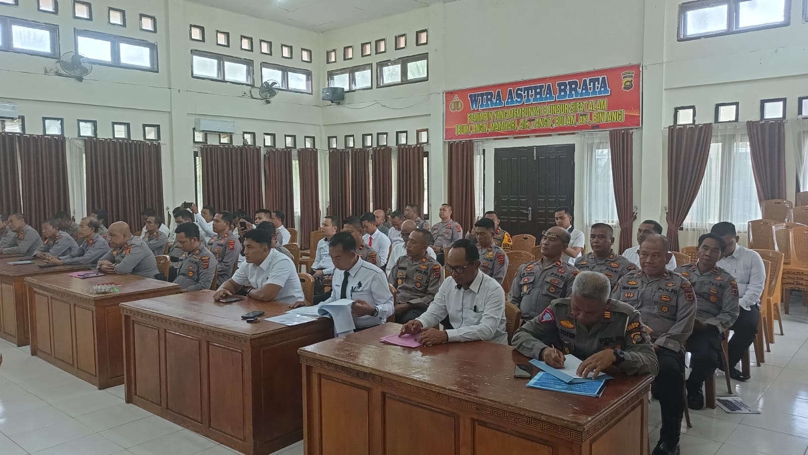 Giat Polres Tebo Melaksanakan Gelar Operasional  Bulanan Dan Polsek Jajaran