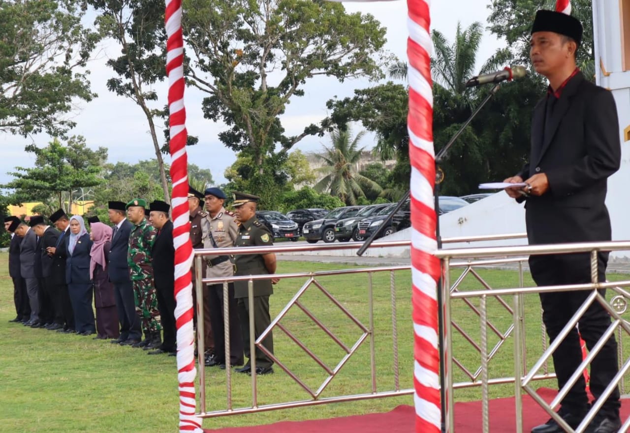 Merangin Peringatan Hari Otonomi Daerah 2024 Gelar Apel Akbar di Halaman Kantor Bupati