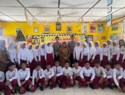 Satlantas Edukasi pada Murid SDN 211 Merangin Tentang Cara Aman Ke sekolah