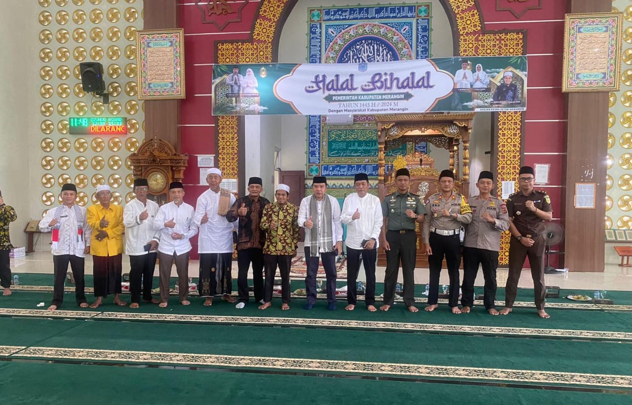 Dandim 0420/Sarko Menghadiri Halal Bihalal Bersama Bupati Merangin Dan Polres Merangin