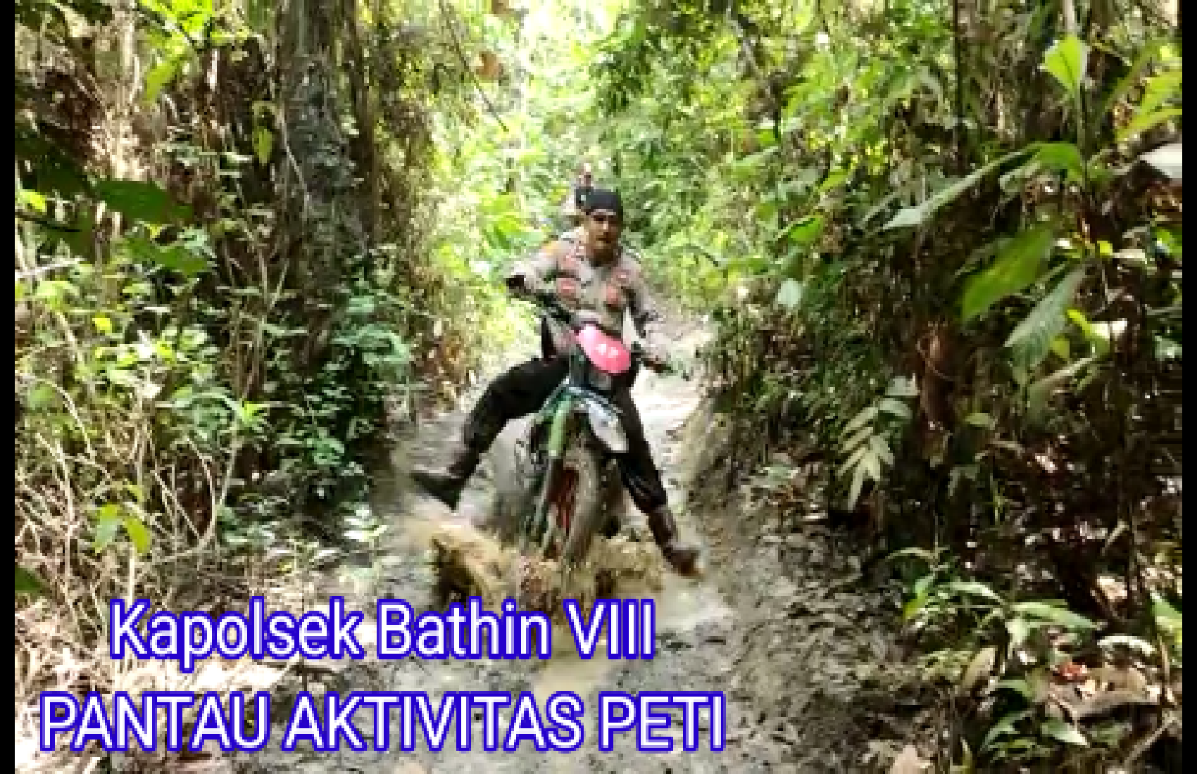 Kapolsek Bathin VIII Iptu. Fikrur Riza, SH, MH Laksanakan Monitoring Aktivitas Peti di Wilayah Sungai Salembau