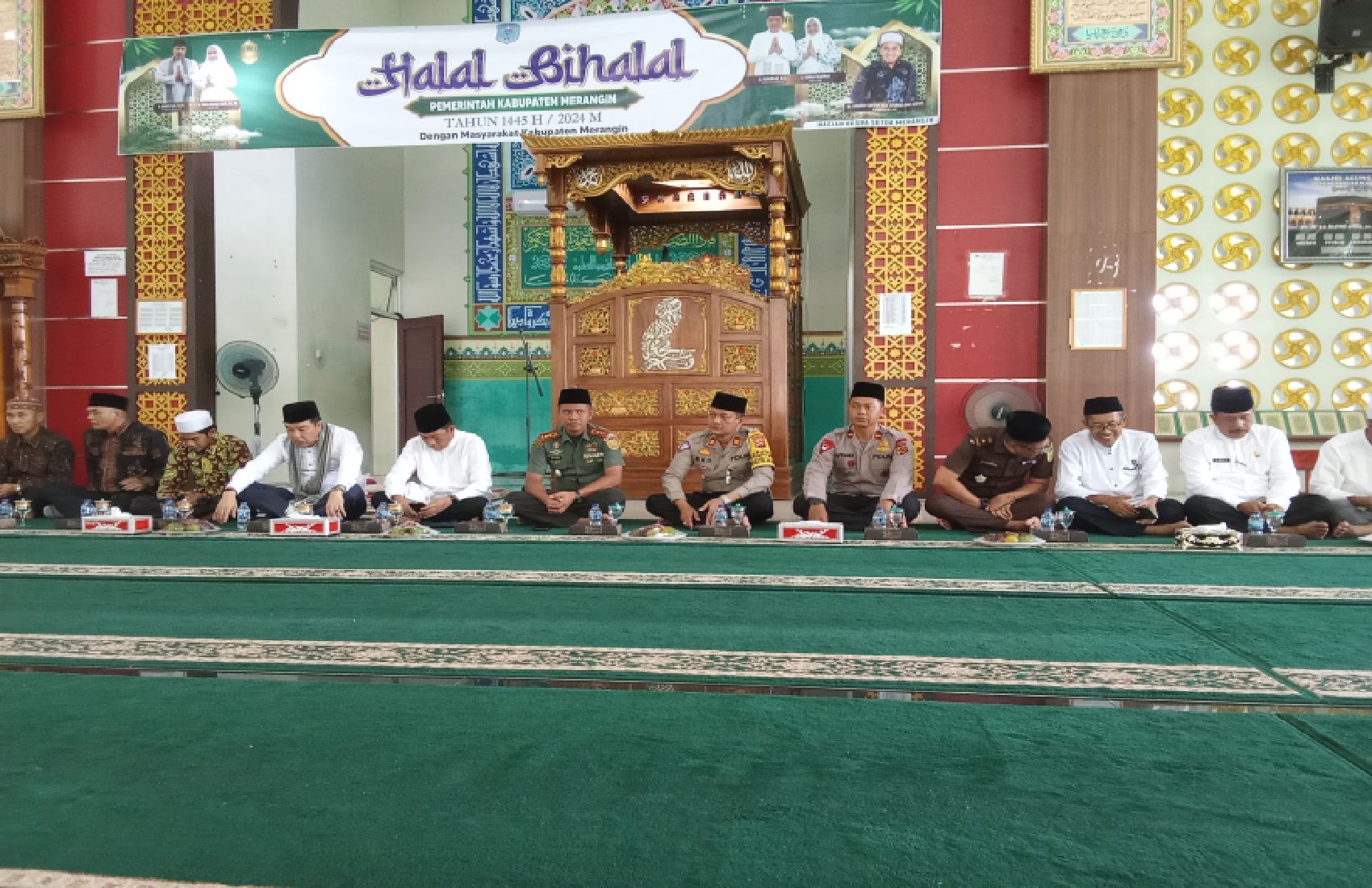 Kapolres Melalui Kasat Lantas Hadiri Halal Bihalal 1445H – 2024M dampingi Bupati Merangin dan Dandim 0420/Sarko