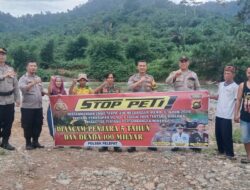 Laksanakan Himbauan Larangan PETI, Kapolsek Pelepat Gandeng Masyarakat Setempat.