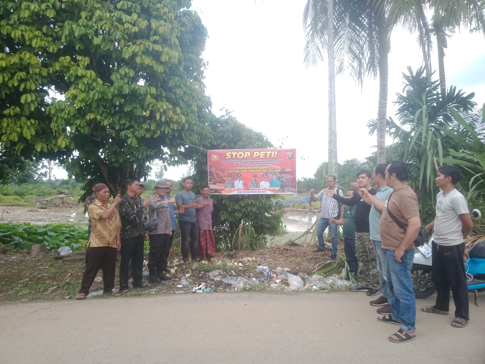 Akp. Torang Tua Munthe. SH.MH Sampaikan Himbauan dan Edukasi Larangan Melakukan PETI di Wilayah Hukumnya