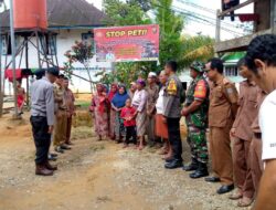 Babinsa Kodim 0420/Sarko Menghadiri Kegiatan Sosialisasi PETI Bersama Dengan Aparat Kecamatan Dan Polsek