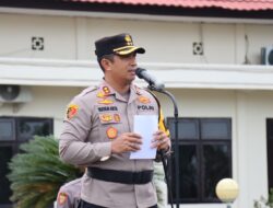 Kapolres Tebo Akbp  l Wayan Arta Ariawan  SH. S. Ik.  pimpin Upacara Korp Raport Kenaikan Pangkat Pengabdian TMT Mei 2024