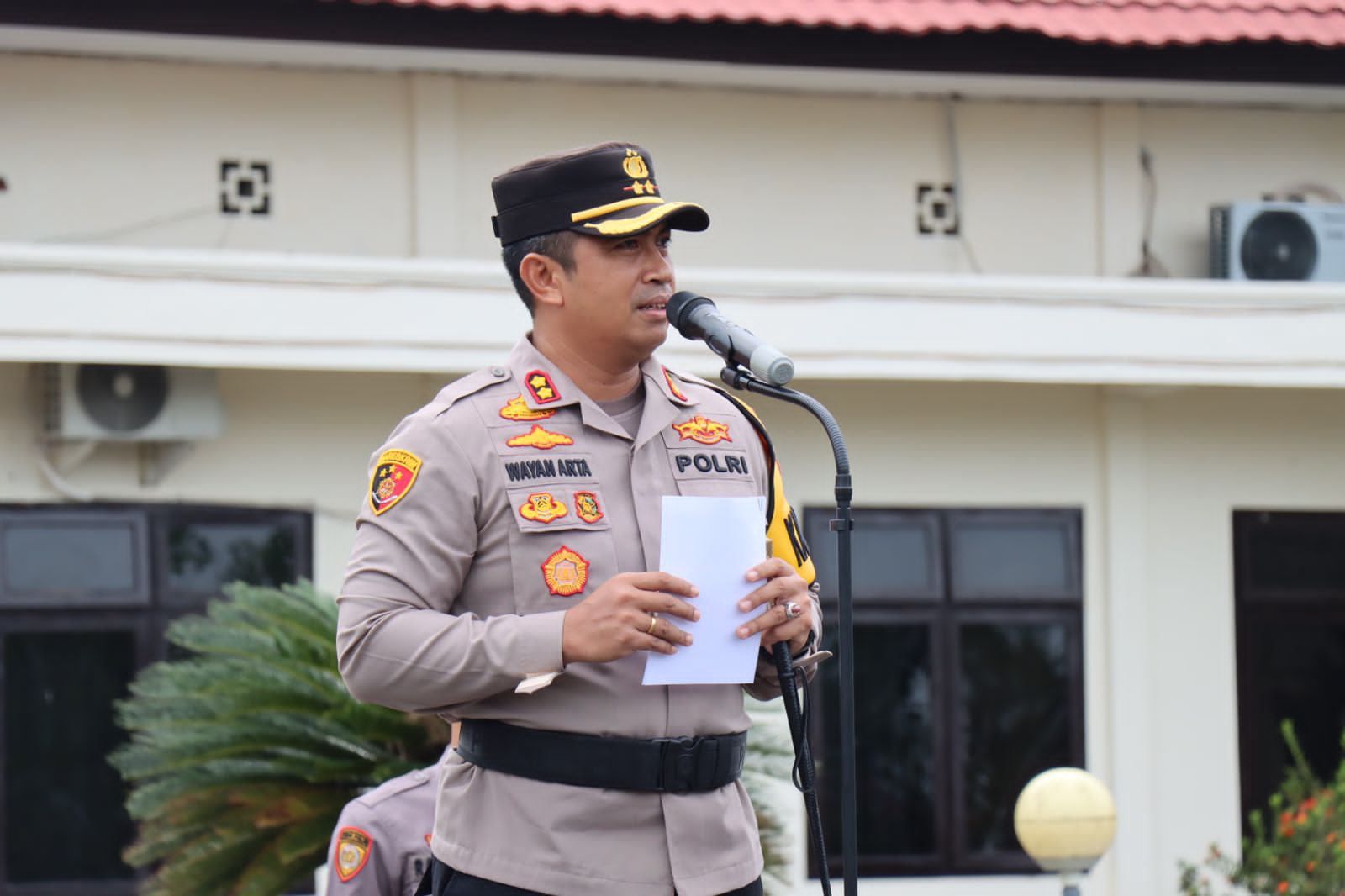 Kapolres Tebo Akbp  l Wayan Arta Ariawan  SH. S. Ik.  pimpin Upacara Korp Raport Kenaikan Pangkat Pengabdian TMT Mei 2024