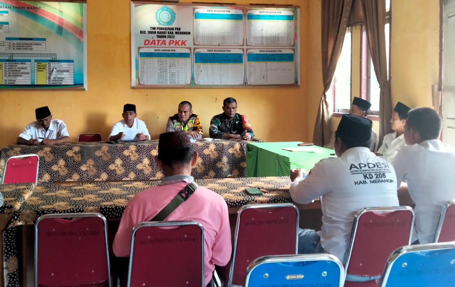 Kodim 0420/Sarko Melalui Babinsa Hadiri Rapat Persiapan MTQ Tingkat Kecamatan di Desa Muara Kibul