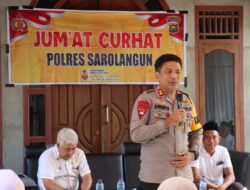 Kapolres Sarolangun Jum’at Curhat Bersama Warga Desa Pulau Aro