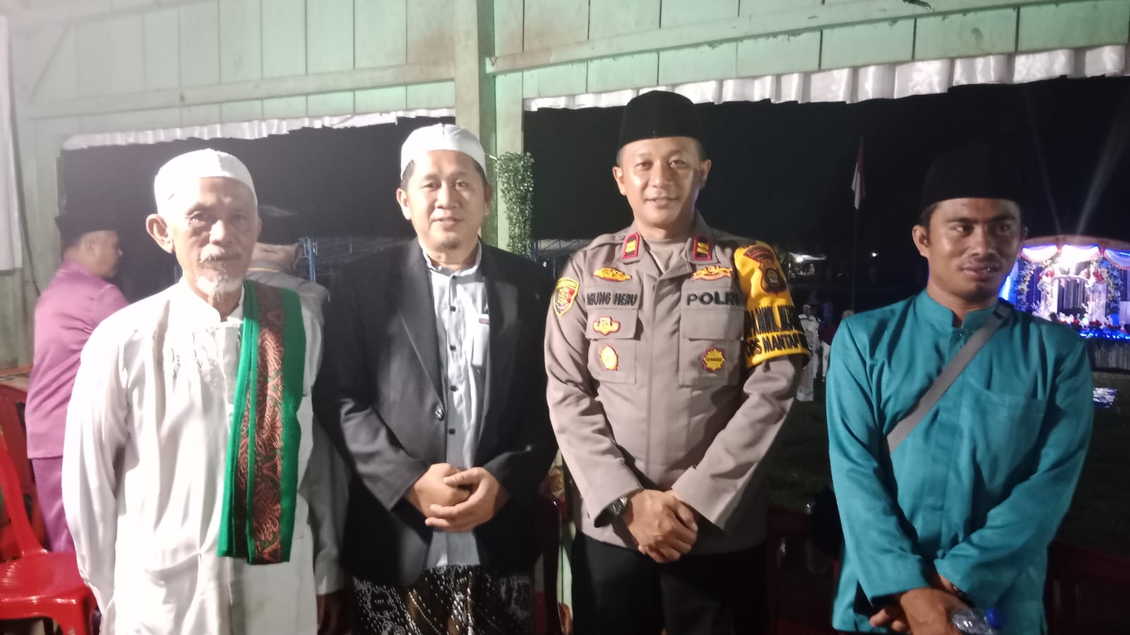 Kapolres Diwakili Kapolsek hadiri Pembukaan Musabaqoh Tilawatil Qur’an (MTQ) ke – 39 Tingkat Kecamatan muara siau Kabupaten Merangin