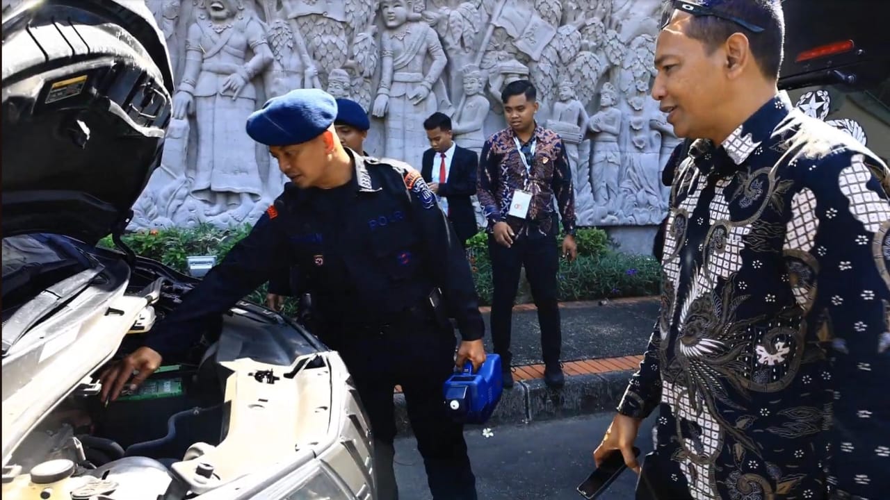 Kegiatan Sterilisasi Polri Jelang Kedatangan Delegasi Hingga Tamu WIP World Water Forum Di Bali