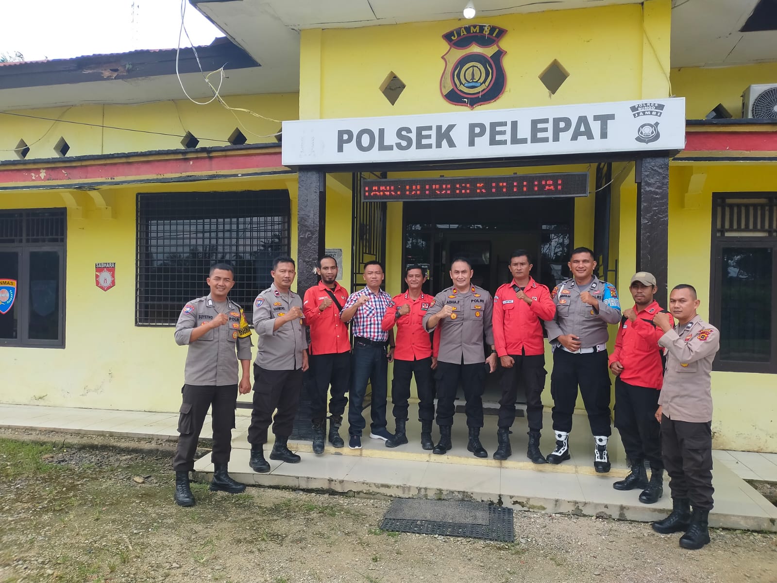 Polsek Pelepat dan Manggala Agni Bicarakan Antisipasi menghadapi Musim Panas 