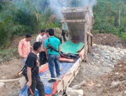 Lakukan Penindakan pada Aktivitas PETI, Kapolsek Di Dukung Tokoh Masyarakat Dusun Batu Kerbau Kecamatan Pelepat