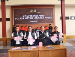 Sat Reskrim Polres Metro Jakarta Pusat Ringkus Pelaku Sindikat Curanmor