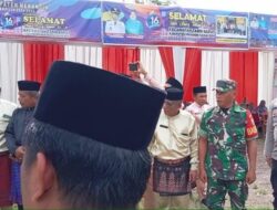 Babinsa 420-08/Tabir Menghadiri Undangan Upacara HUT Kecamatan Tabir Barat Ke-16