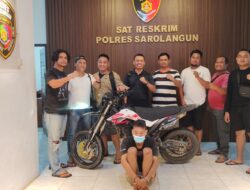 Tim Macan Pseko Polres Sarolangun bersama Polsek Bathin VIII Tangkap Pelaku Curanmor 