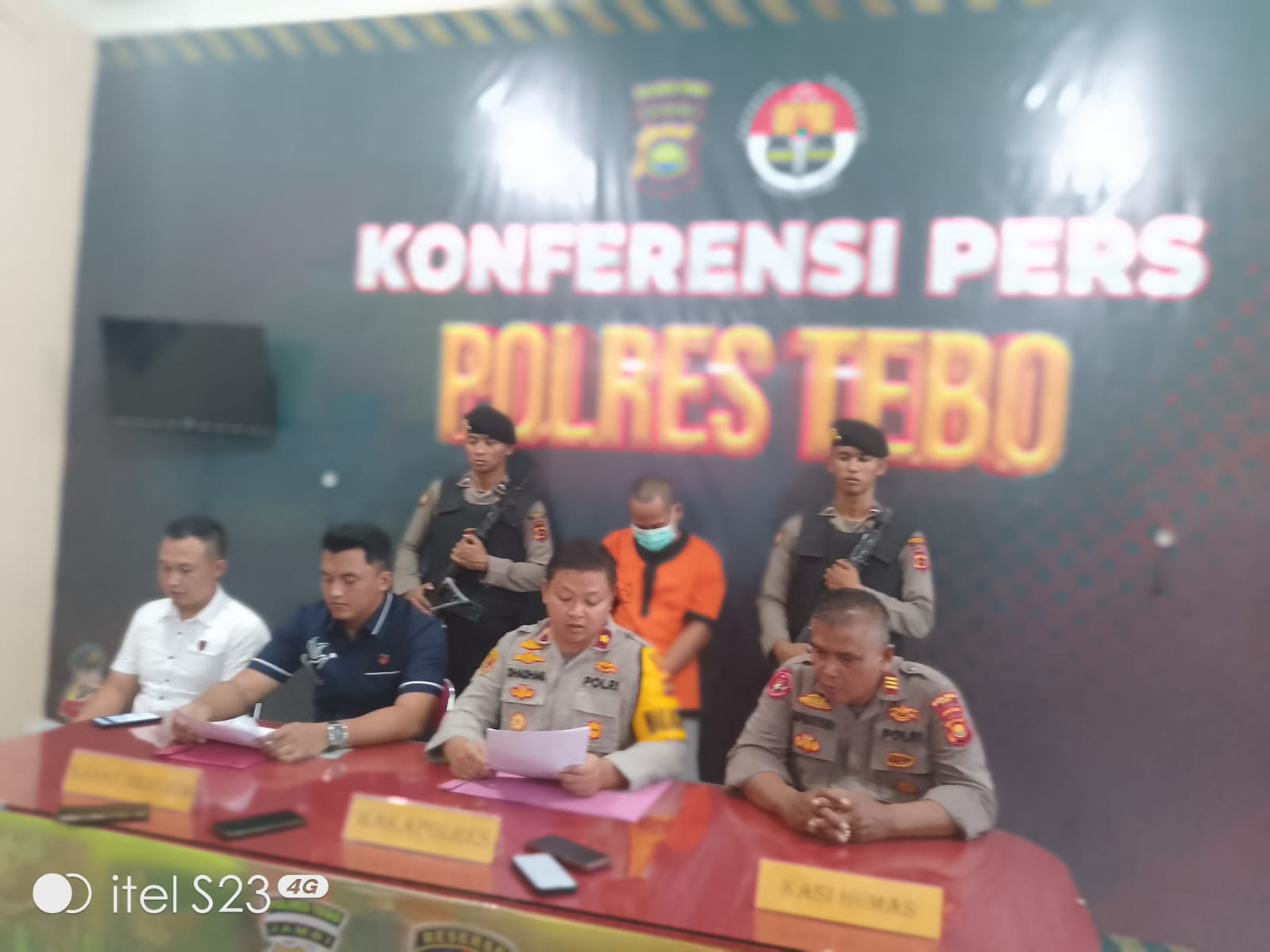 Polres Tebo Menggelar Konferensi Pers Dalam 4 Kasus