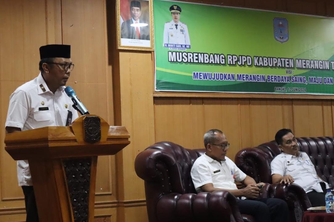 Pj Bupati Buka Musrenbang RPJPD Merangin 2025-2045 Wujudkan Merangin Berdaya Saing, Maju dan Berkelanjutan