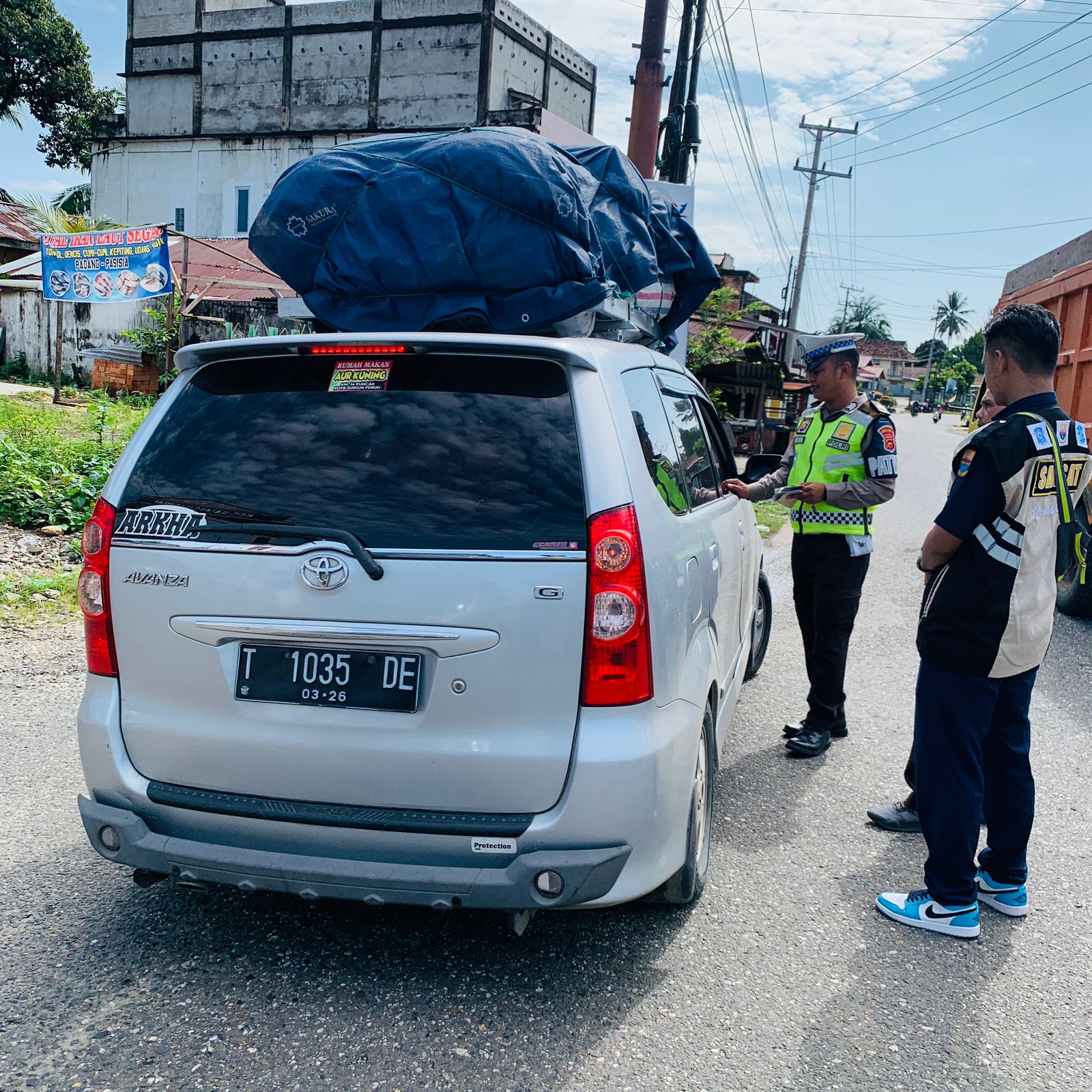 Satlantas Polres Merangin Laksanakan Pendampingan pada UPTD SAMSAT Operasi Penertiban Pajak