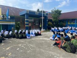 Polantas Go To School, Sat Lantas Polrtes Sarolangun Praktek Safety Driving di SMK N 4 Sarolangun 