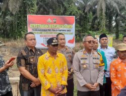 Kapolres Bungo Laksanakan Peletakan Batu pertama Pembangunan Pos Pol di Desa Gapura Guci Pelepat.