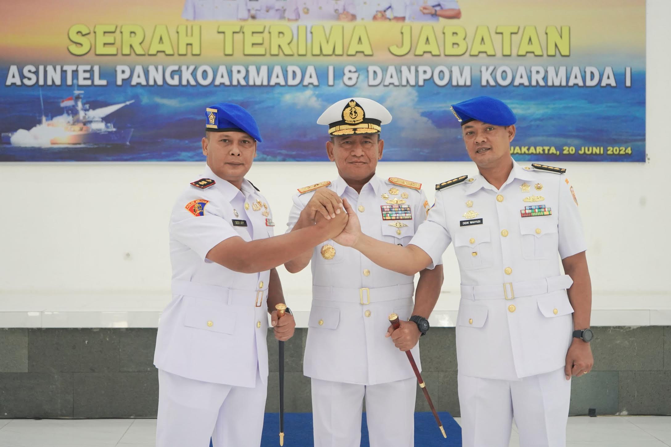 Gantikan Kolonel Laut Didik Wahyudi, Letkol Laut Dedy Ary Resmi Jabat Danpom Koarmada I