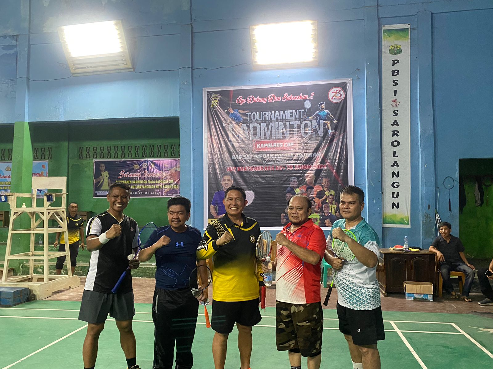 32 Tim Meriahkan Turnamen Badminton Kapolres Cup 2024 Dalam Rangka HUT Bhayangkara ke – 78.