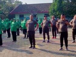 Bersama Persit KCK Cabang XXII, Kodim 0808 Laksanakan Pertemuan dan  Olahraga Bersama