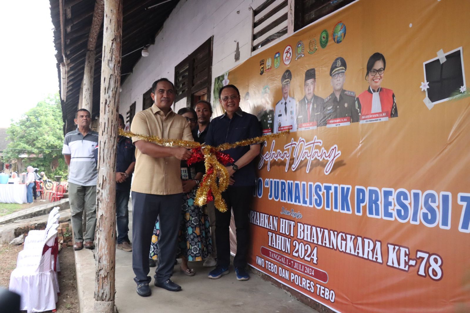 Kapolres Tebo Hadiri Pembukaan  Pameran Fotografi Jurnalistik Presisi Dalam Rangka Memeriahkan Hari Bhayangkara Ke 78