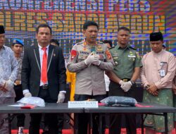 Dandim 0420/Sarko Apresiasi Polres Sarolangun Ungkap Kasus Narkoba 2 Kg sebagai Kado HUT Bhayangkara ke – 78.