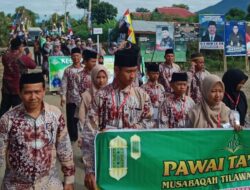 Pawai Ta’ruf MTQ ke-50 di Jangkat Meriah Diikuti Utusan dari 24 Kecamatan di Kabupaten Merangin